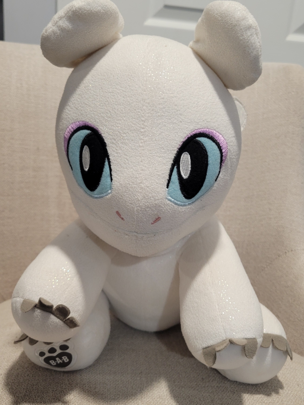 Build-A-Bear Workshop Light Fury Plush from How to Train Your Dragon Exc Cond